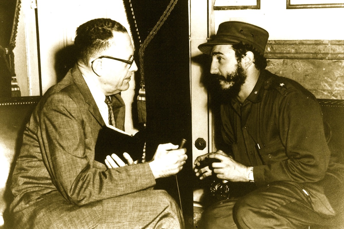 clark galloway interviewing Fidel Castro