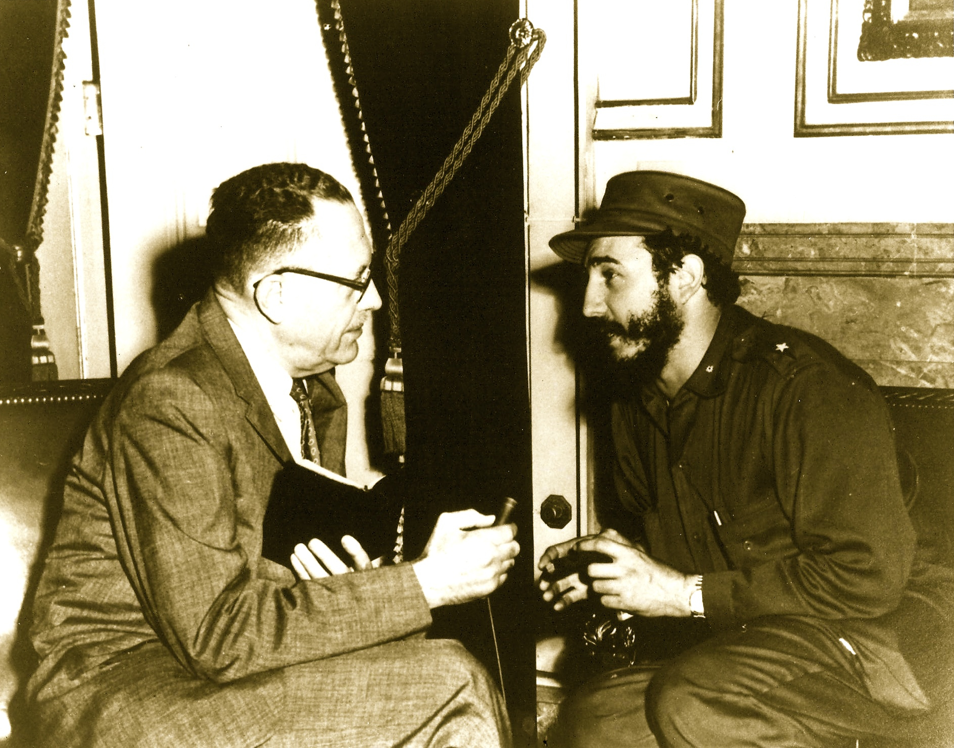 clark galloway interviewing Fidel Castro