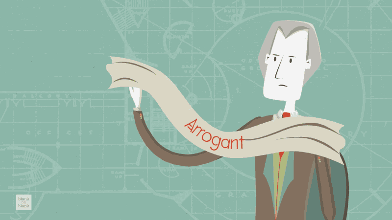 Frank Lloyd Wright on Arrogance Blank on Blank